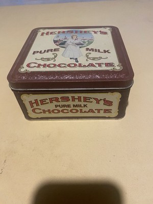 Collectible Vintage Hershey's Pure Milk Chocolate Square Tin Edition #2 1992