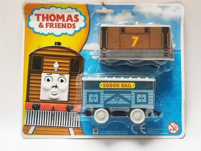 2015 GULLANE HIT TOYS - THOMAS & FREUNDE TOBY & SODOR WAGON - FABRIKVERSIEGELT