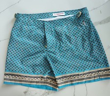 Unworn Orlebar Brown Board Pattern Swim Shorts Trunks Size 34 w/ Wet Carry Bag