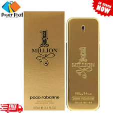 Paco Rabanne 1 Million by EDT Spray 3.4 oz 100ml Tester for Men - New in Box.
