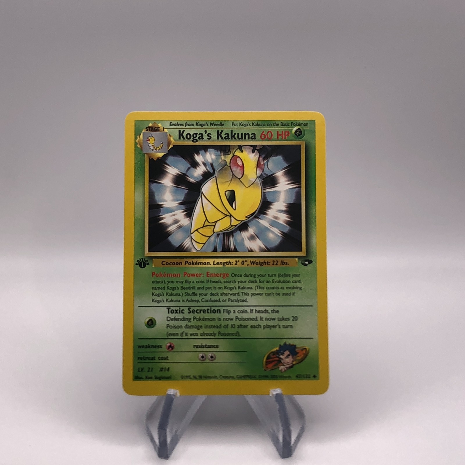 Pokemon 1st Edition Gym Challenge – Koga's Kakuna 47/132 – Uncommon – NM