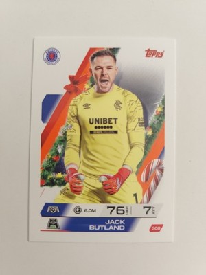 Match Attax 25/26 Butland Festive Parallel Rangers FC #308 UCC 2025/2026