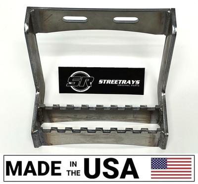 [SR] 8'' Drop 8.5'' Wide Bolt-On Steel Step 1/4'' Thick Excavator Harvester Loader