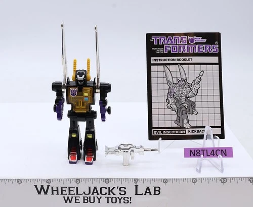 Kickback 100% Complete Vintage 1985 G1 Transformers Hasbro Action Figure