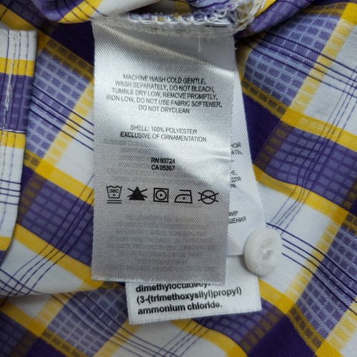 Columbia PFG Super Tamiami Vented Fishing Shirt Mens Large Purple Gold LSU - Picture 12 of 12
