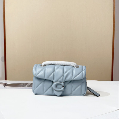 COACH Tabby Shoulder Bag 20 Quilted Grey Blue CP145 Outlet #GBJ