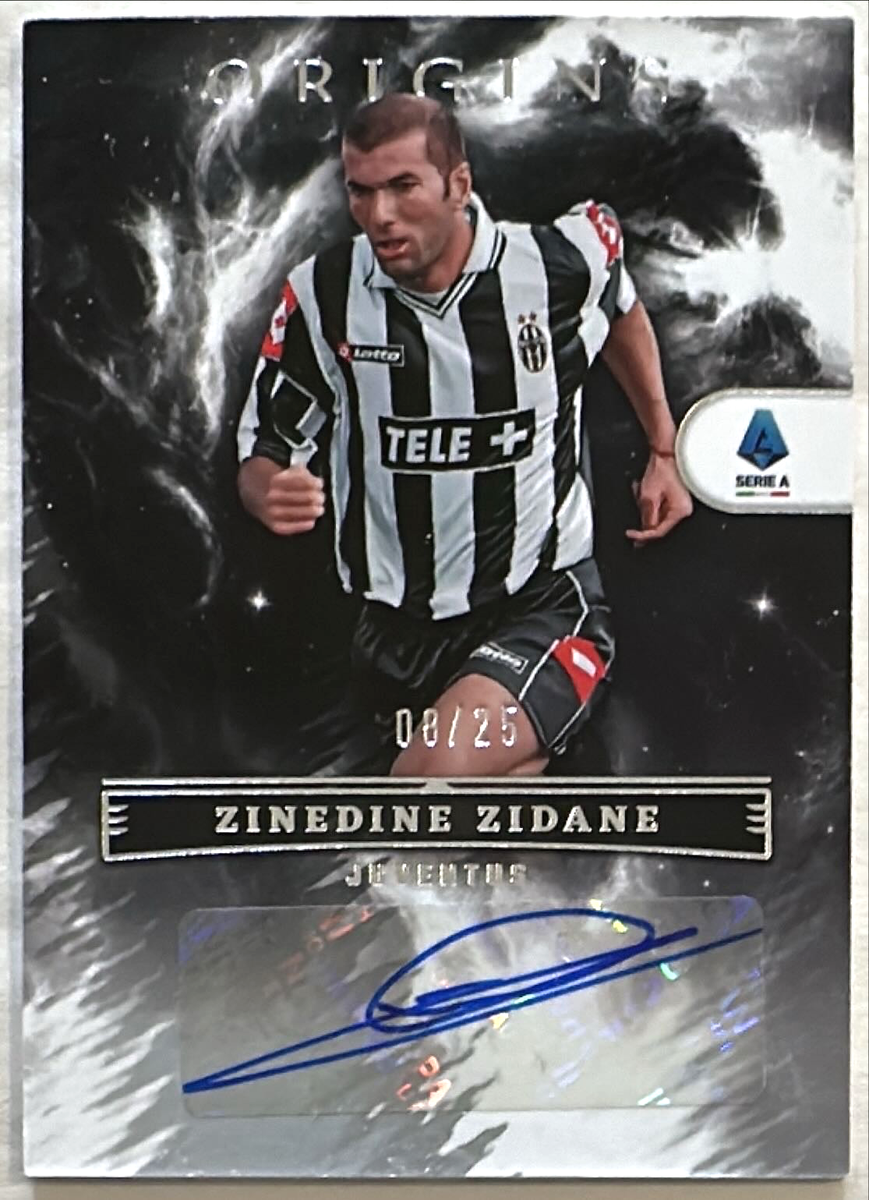 2022-23 Chronicles Zinedine Zidane Auto 8/25 Silver Origins Serie