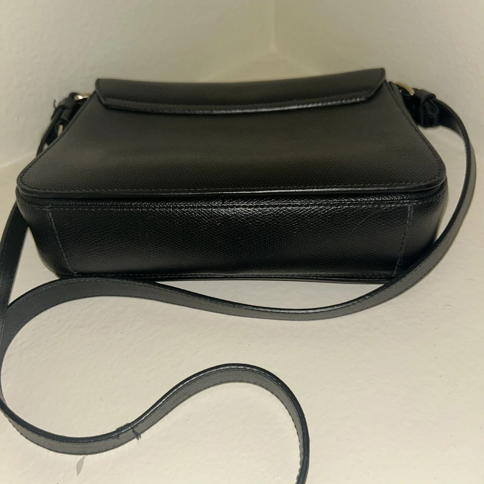 Bolso Bandolera Furla Italy Metropolis Mini Cuero Negro Bolso sin asas Cartera Correa Foto 4 de 4