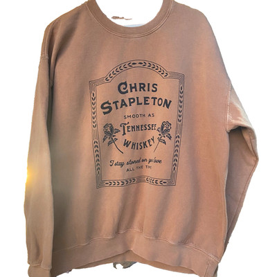 Chris Stapleton ''Smooth as Tennessee Whiskey'' graphic crewneck sweatshirt