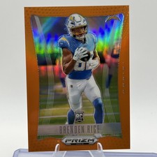 2024 Panini Prizm Deca #182 Brenden Rice Orange Holo Rookie RC /49 Mint 🔥💎🏈