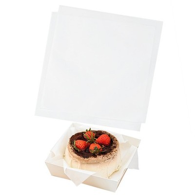 White Waxed Deli Paper Sheets, 100 Pcs 7 * 7 Inch Food Basket Wrap for Sandwi...