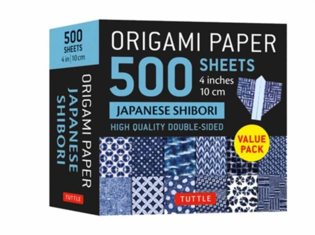 Origami Paper 500 sheets Japanese Shibori 4"" (10 cm) by Tuttle Studio