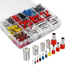 1000PCS Wire Ferrule Kit Copper Crimp Terminals Insulated Pin Cord End Connector