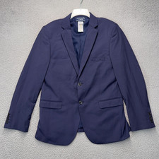 Lands End Blazer Mens 42 Tailored Fit Blue 2 Button Sport Coat AA