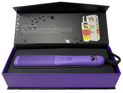 Straight Ahead Pro Glider 2.0 Heated Hair Style Comb Platinum Collection Purple
