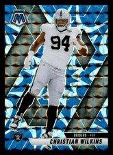 2025 Panini Mosaic #170 Christian Wilkins Mosaic Reactive Blue