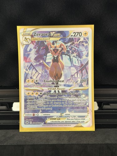 Pokemon Zeraora VStar GG43 Crown Zenith Galarian Gallery Full Art Card
