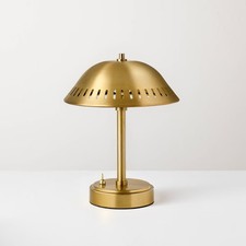 Portable Table Lamp Brass Includes Led Light Bulb - Hearth Hand