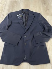 NWT 398 Polo Ralph Lauren Men s Wool Blend Perfomance Navy Blazer Jacket Sz M