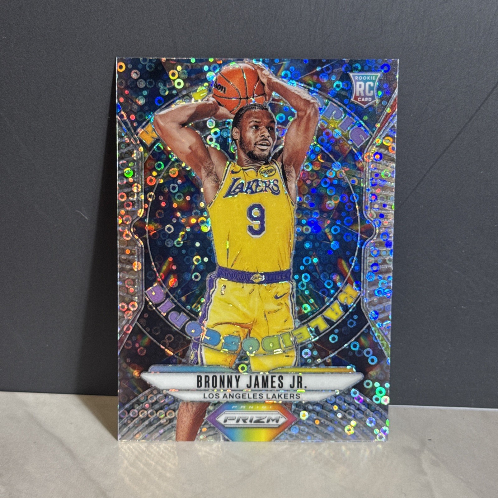 BRONNY JAMES JR. 2024-25 PANINI PRIZM #17 ROOKIE KALEIDOSCOPIC FAST BREAK RC