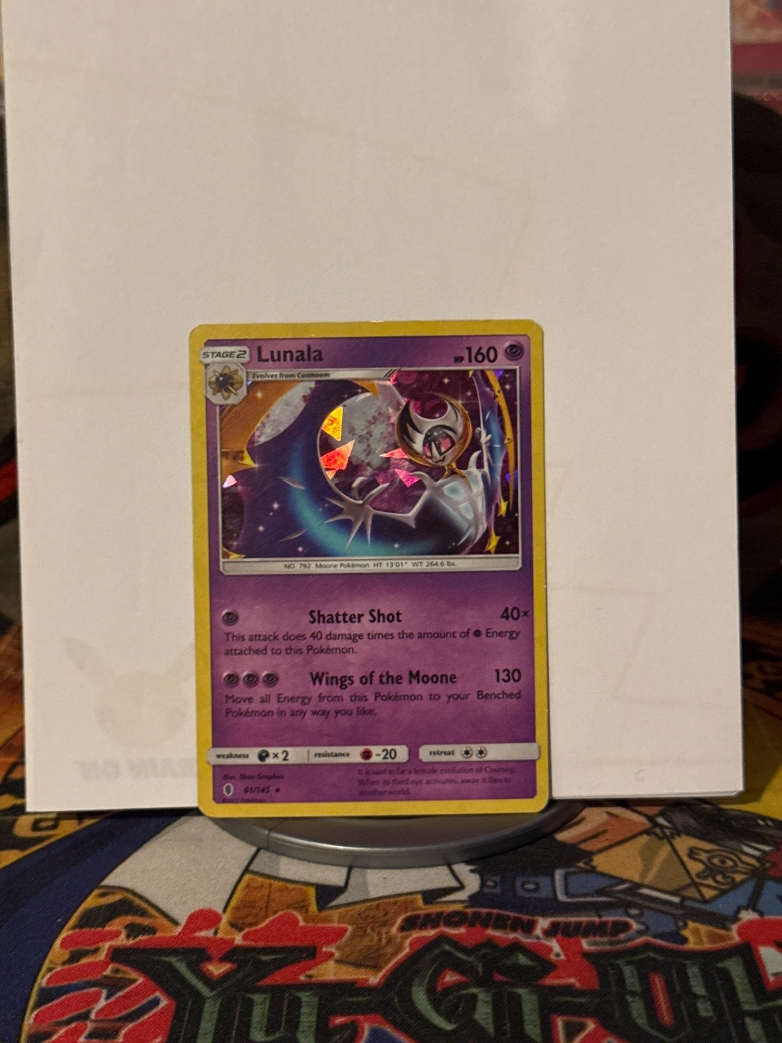 Lunala - 61/145 Cracked Ice Holo Deck Exclusives 061/145 NM Pokemon Fast Ship