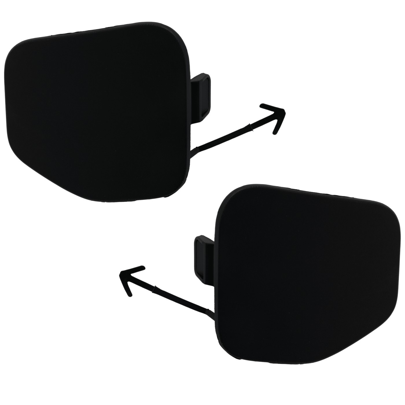 Tow Eye Covers Fog light Lower bumper grill Set of 2 Left & Right for Prius Pair