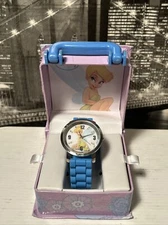 Vintage Disney Tinker Bell Watch In Case MZ Berger New York Stein Mart New