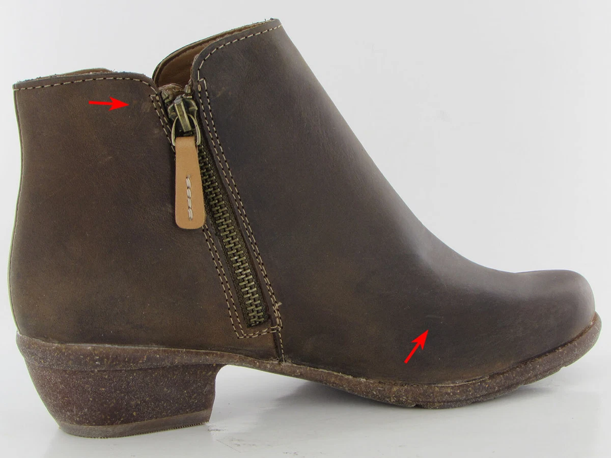 159 Unstructured By Clarks Womens Wilrose Frost Ankle Boots Tan Leather US 7