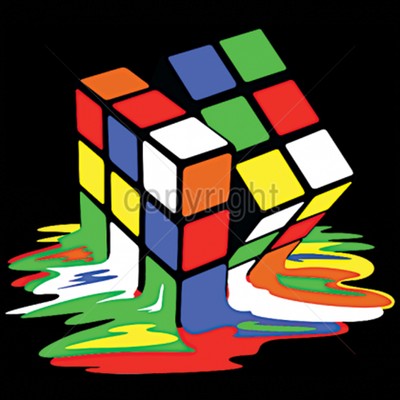 Melting Rubiks Cube 80 S Pop Culture Humor Funny T Shirt Tee Ebay