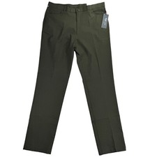 Tommy Hilfiger Mens TH Flex Finn Modern Fit Twill Pants Olive Green 36x34