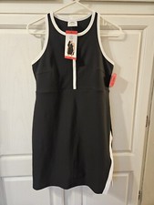 SAGE COLLECTIVE ACTIVEWEAR DRESS, SIZE M, BLACK AND WHITE, NWT