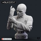Moon Knight Bust Unpainted 3D Printing Resin Kits Gk 7.8" 11.8" Figurine Model
