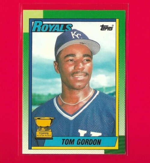 1990 Topps Tiffany Tom Gordon Rookie Cup Card, Kansas City Royals #752