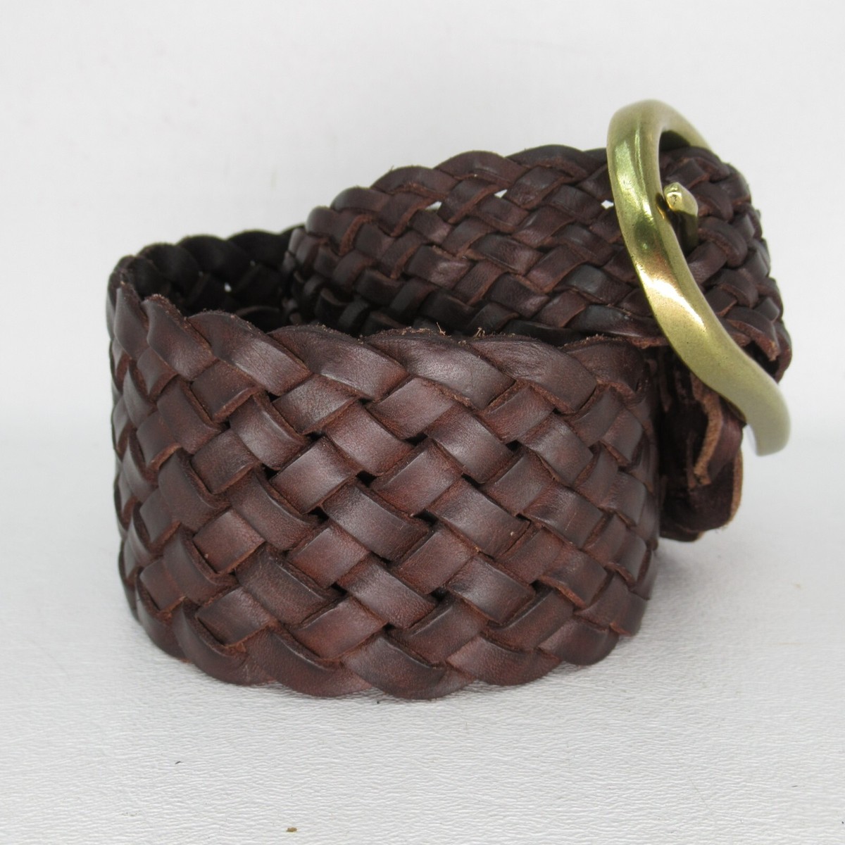 Linea Pelle red leather belt Sz M 3” Braided PCD5051_BRG_P_1.jpg?v=  main image 4