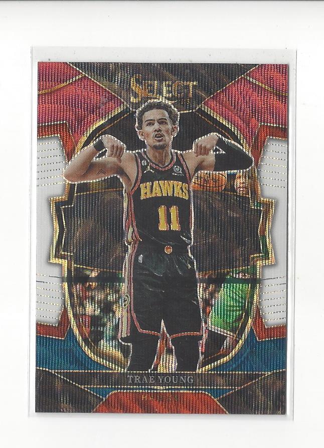2022-23 Select Prizms Tri-Color #66 Trae Young Hawks
