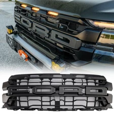 Front Grille For TAKEOFF 2024 2025 FORD F150 Raptor Matte Black Grill W/Letters