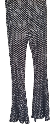 Akira Women's RHINESTONE MESH HIGH WAIST FLARE LEGGING Choose a size(s,m,l)