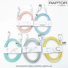 50 Micro-USB Charging Cable 1m Android Durable Chargers Wholesale Bulk RAPTOR A1