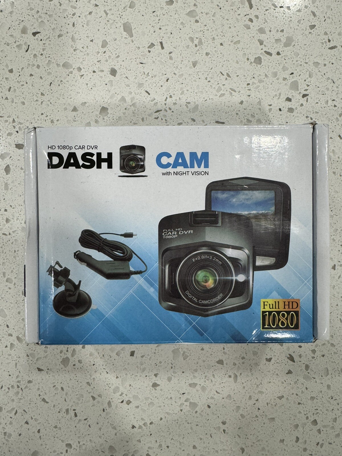 Brand New Dash Cam Set Full HD 1080P Car DVR Unopened in Box-image
