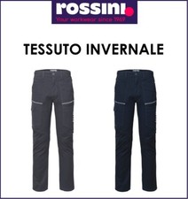 Pantaloni da Lavoro INVERNALI Elasticizzati R-Stretch Rossini con bande catarifr