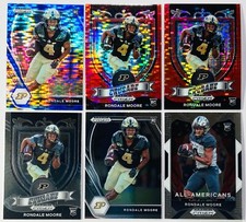 2021 Prizm Draft RONDALE MOORE Crusade RC RED Pulsar Blue Pulsar 6 Card PURDUE