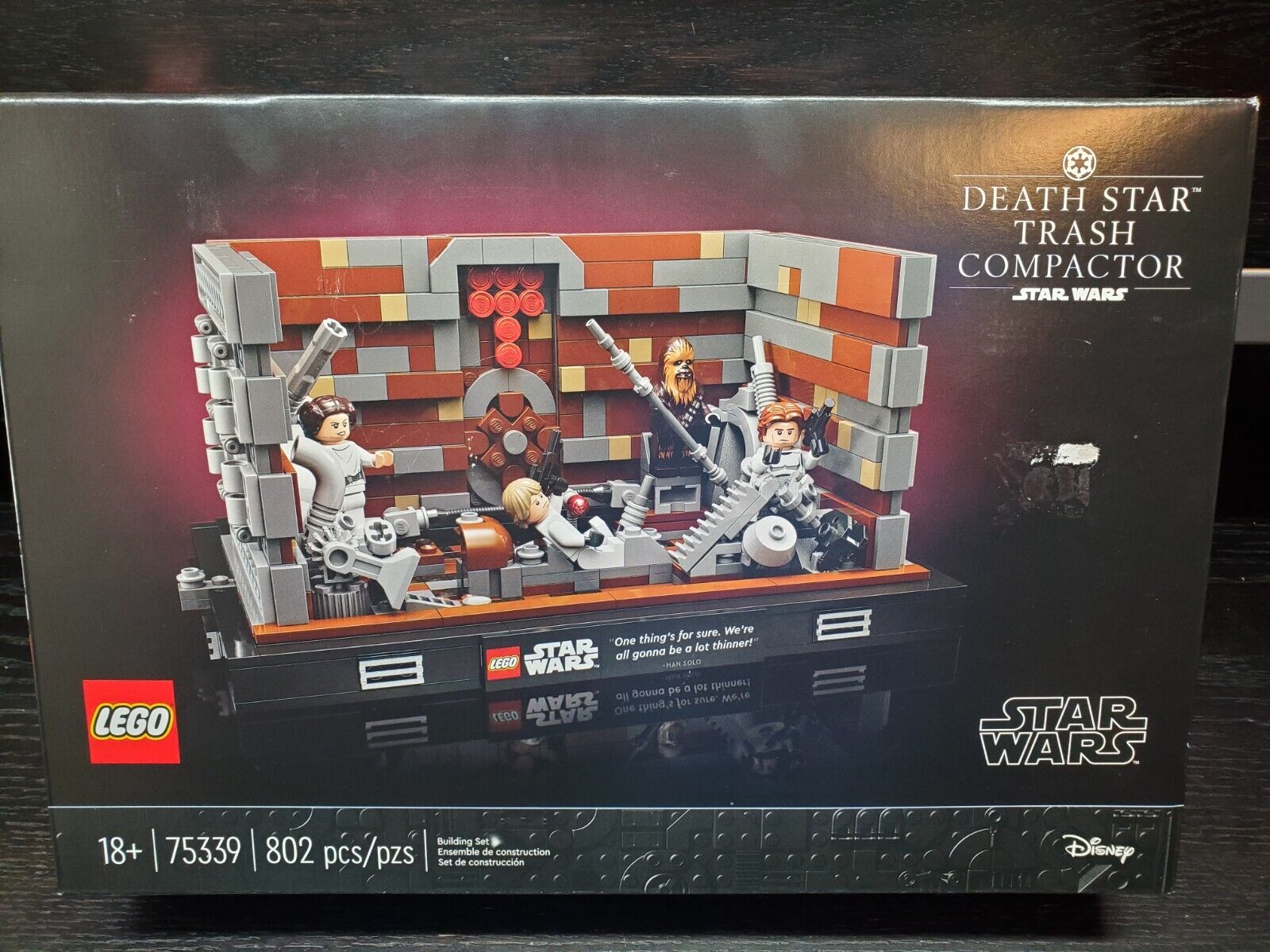 Lego Star Wars Death Star Trash Compactor Diorama 75339 (802pcs) Building Toy