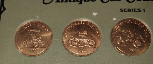 Franklin Mint Antique Car Coin Collection Series 1 1901-1925 Missing 1 Coin Vtg - Picture 3 of 7