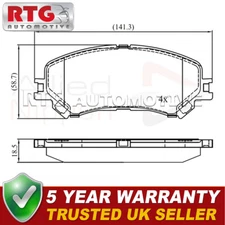 Front Brake Pads Set Fits Renault Scenic 2017- Megane 2015- Grand Scenic 2017-
