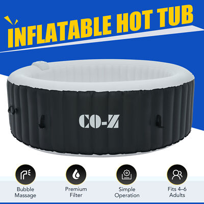 #ad CO Z Portable Hot Tub w Bubble Jets Auto Pump 6 Person 7#x27; Inflatable Hot Tub US $398.99