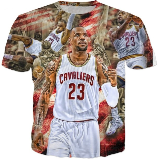 Lebron James 3D T-shirt Graphic Tee NBA MVP Cleveland Men Women Size S - 7XL | eBay