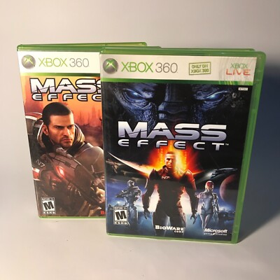 Mass Effect 1 And Mass Effect 2 Xbox 360 Complete Bundle Lot - CIB Tested