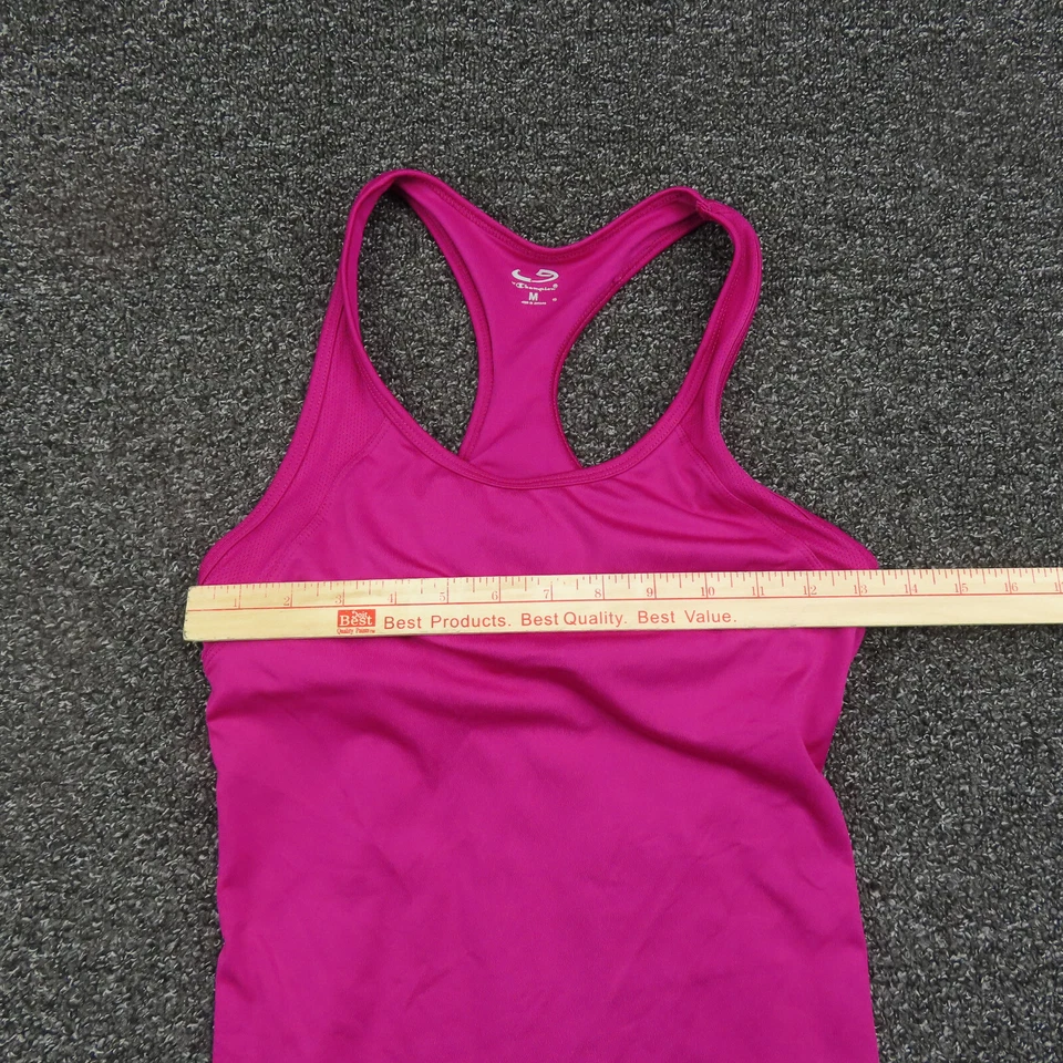 Camiseta sin mangas Champion rosa mediana sin mangas transpirable entrenamiento informal damas Foto 2 de 4