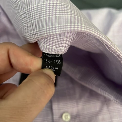 Ike Behar Plaid Dress Shirt Size 16.5 NWT - Picture 3 of 7