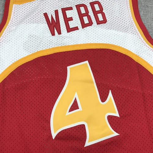 NO.4 Spud Webb Camiseta de baloncesto para adultos cosida S-2XL - Imagen 5 de 5